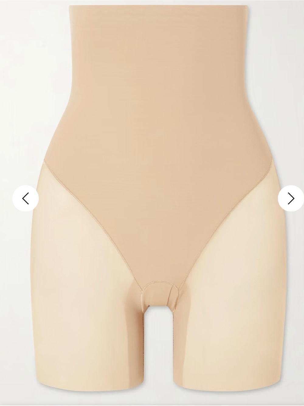 skims Mesh-trimmed jersey thigh